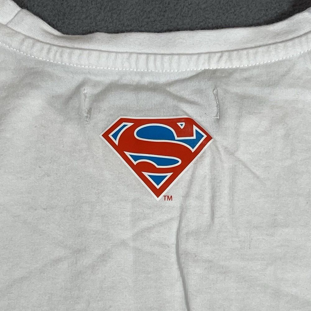 Looney Tunes Superman T Shirt Men Size 2XL White WB 100 Years Heroes Unite - Picture 4 of 8